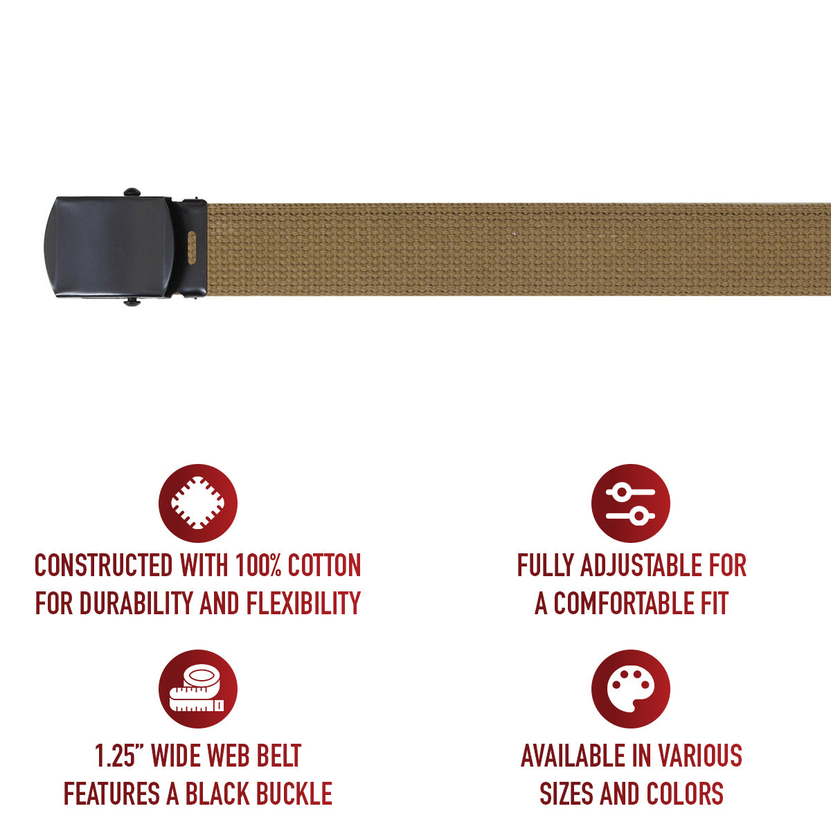 Web Belts With Buckle