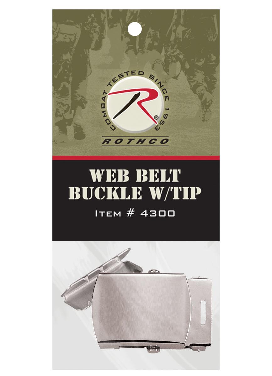 Rothco G.I. Type Web Belt Buckle And Tip Pack - Tactical Choice Plus