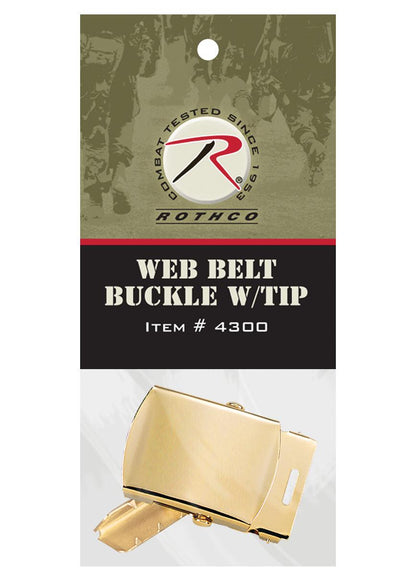 Rothco G.I. Type Web Belt Buckle And Tip Pack - Tactical Choice Plus