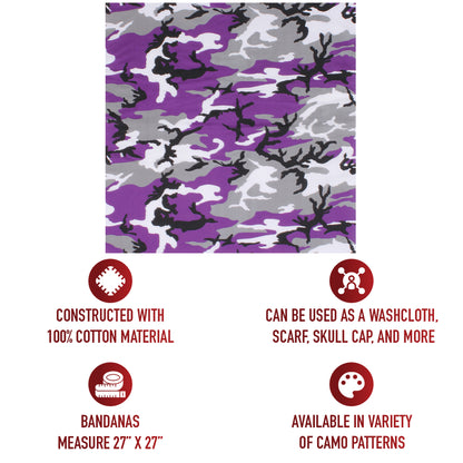 Large Camo Bandana
