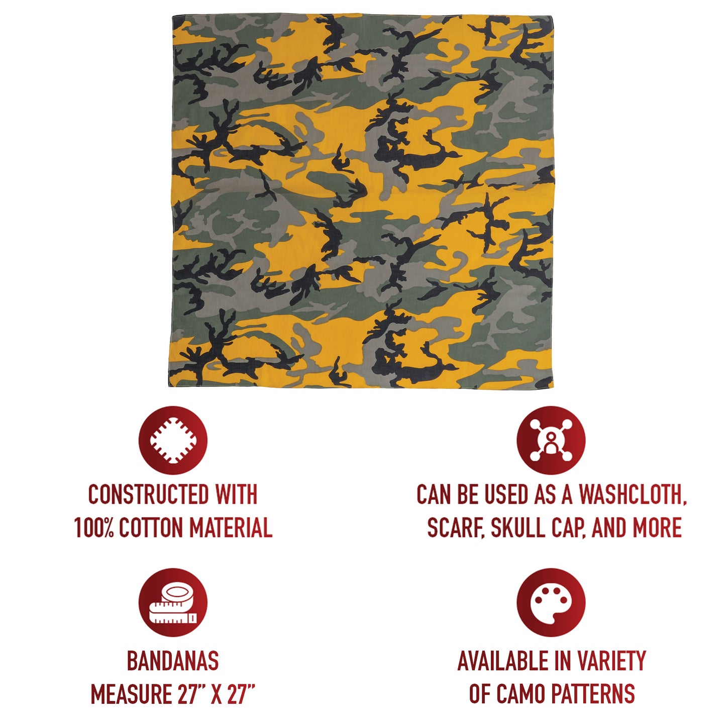 Large Camo Bandana