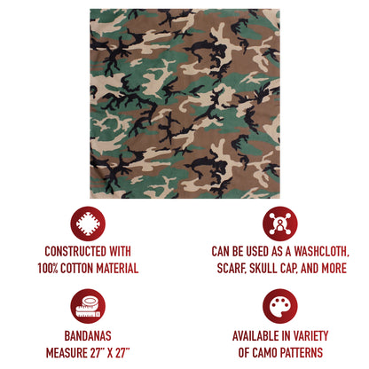Large Camo Bandana