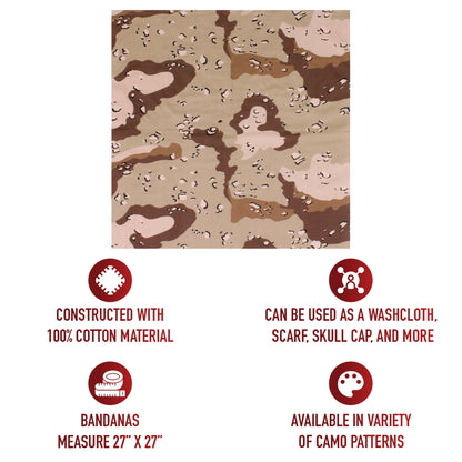 Large Camo Bandana