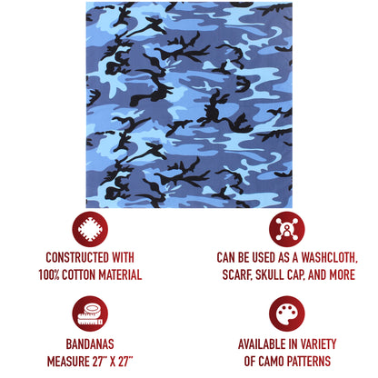 Large Camo Bandana