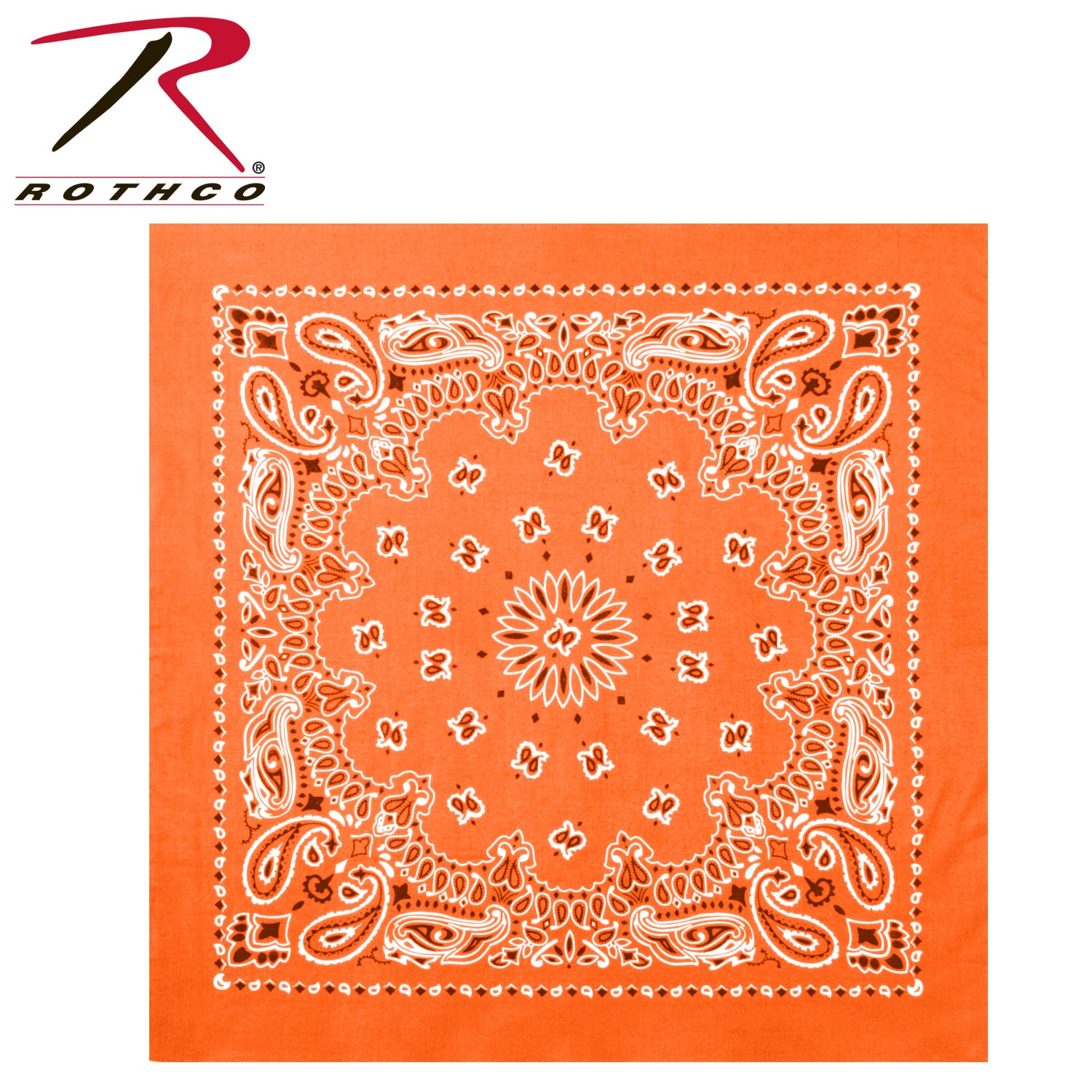 Rothco Trainmen Paisley Bandana – Extra-Large 27” X 27" - Tactical Choice Plus