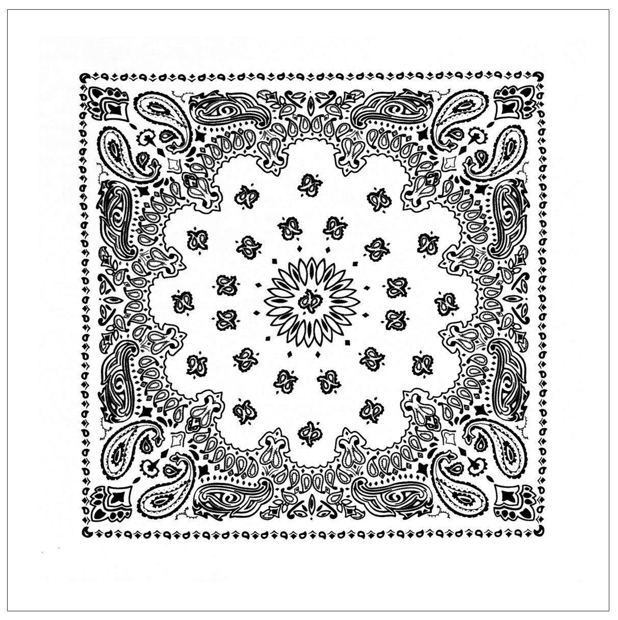 Rothco Trainmen Paisley Bandana – Extra-Large 27” X 27" - Tactical Choice Plus