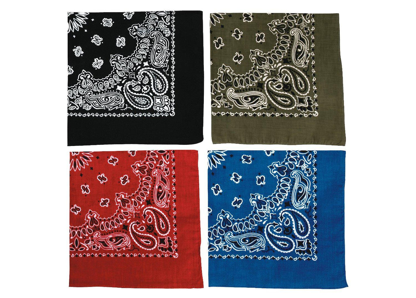 Trainmen Paisley Bandana – Extra-Large 27” X 27" - Tactical Choice Plus