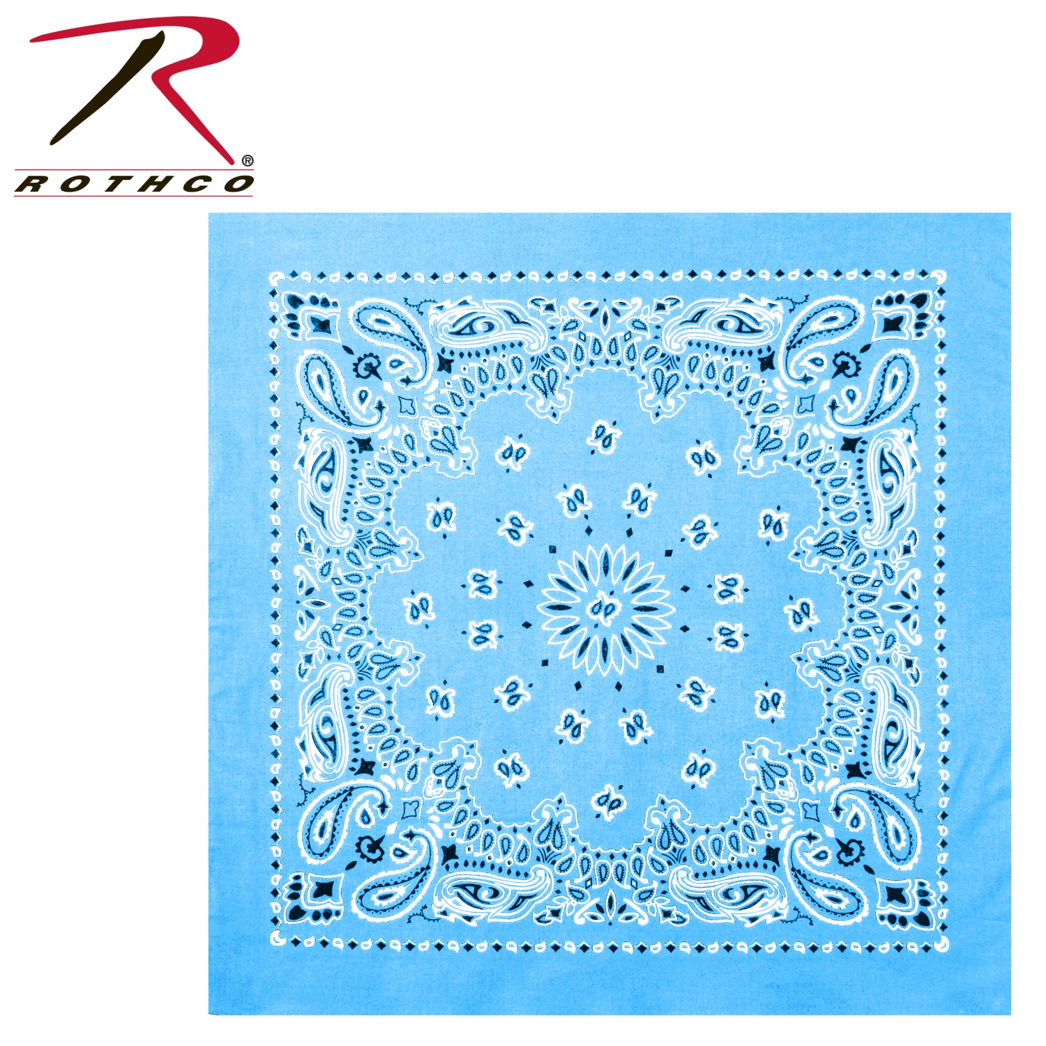 Rothco Trainmen Paisley Bandana – Extra-Large 27” X 27" - Tactical Choice Plus