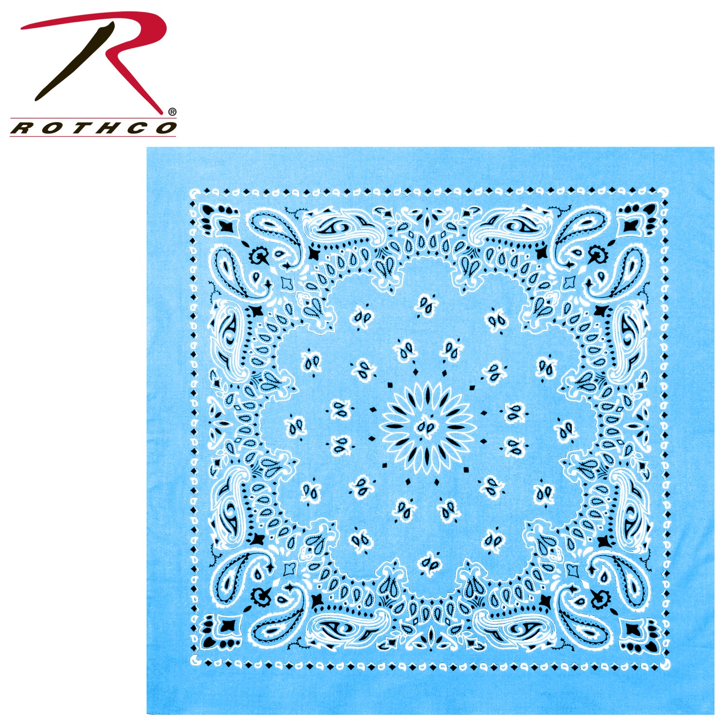 Rothco Trainmen Paisley Bandana – Extra-Large 27” X 27" - Tactical Choice Plus