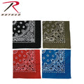 Rothco Trainmen Paisley Bandana – Extra-Large 27” X 27