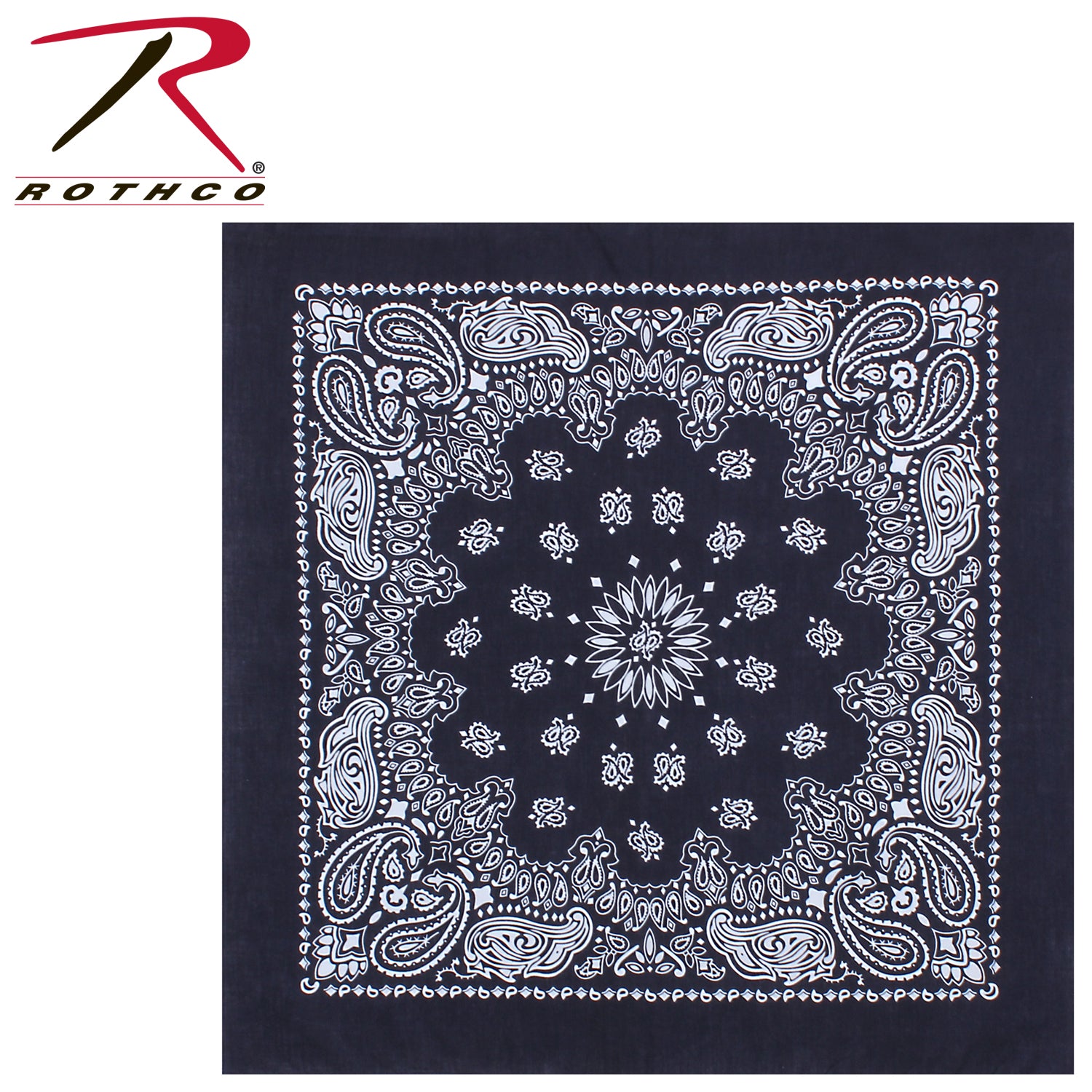 Rothco Trainmen Paisley Bandana – Extra-Large 27” X 27" - Tactical Choice Plus