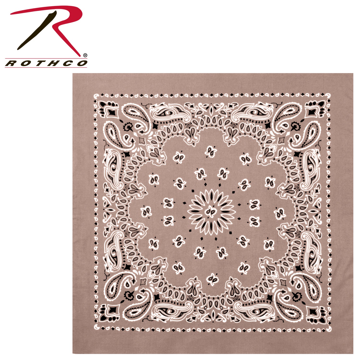 Rothco Trainmen Paisley Bandana – Extra-Large 27” X 27" - Tactical Choice Plus