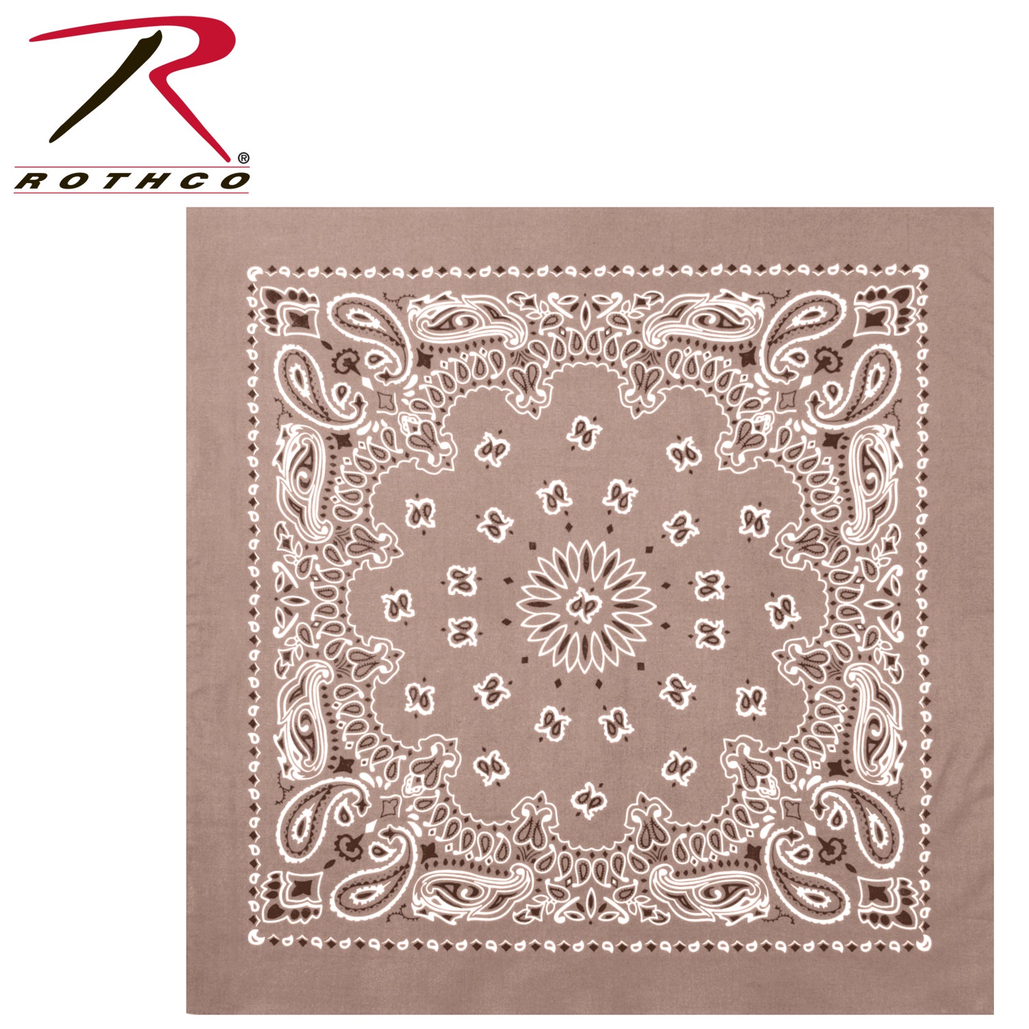 Rothco Trainmen Paisley Bandana – Extra-Large 27” X 27" - Tactical Choice Plus