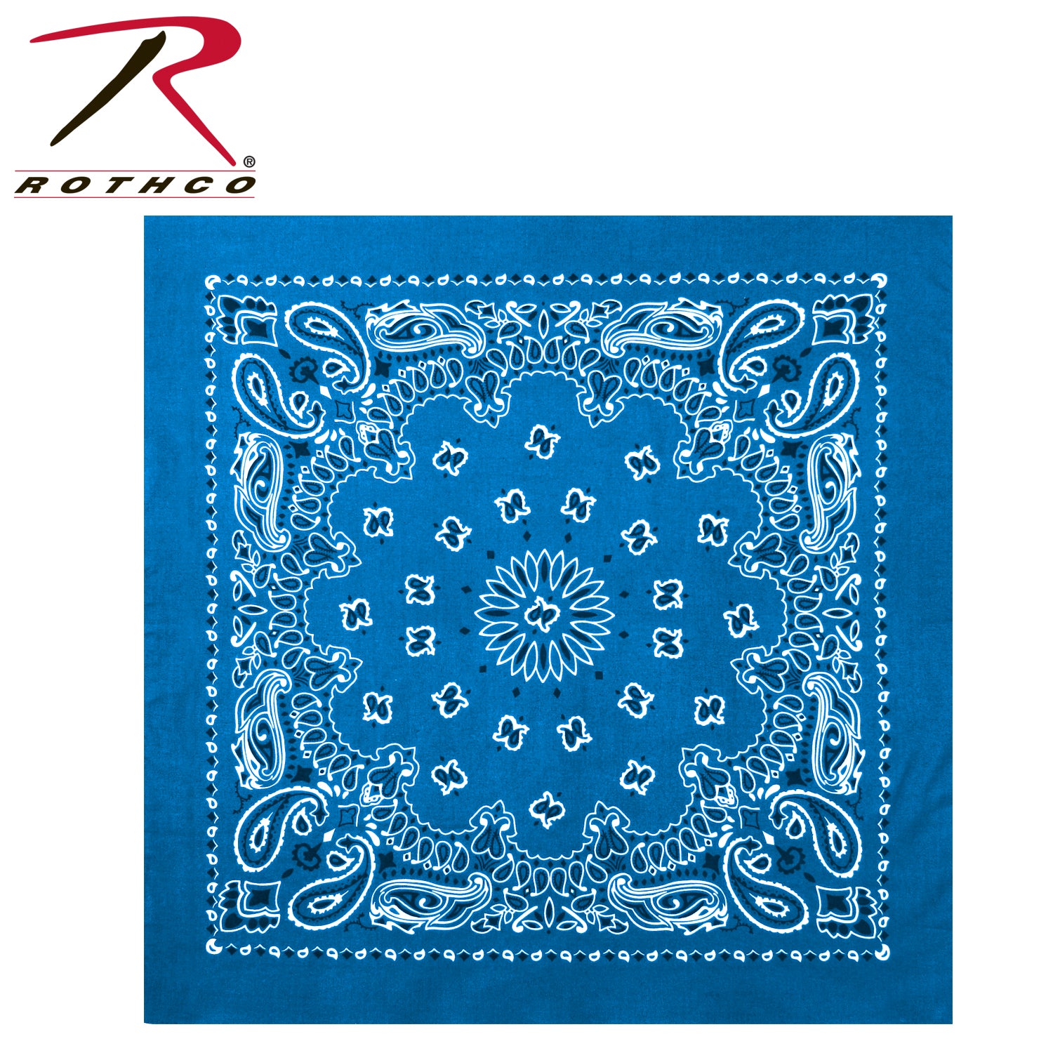 Rothco Trainmen Paisley Bandana – Extra-Large 27” X 27" - Tactical Choice Plus