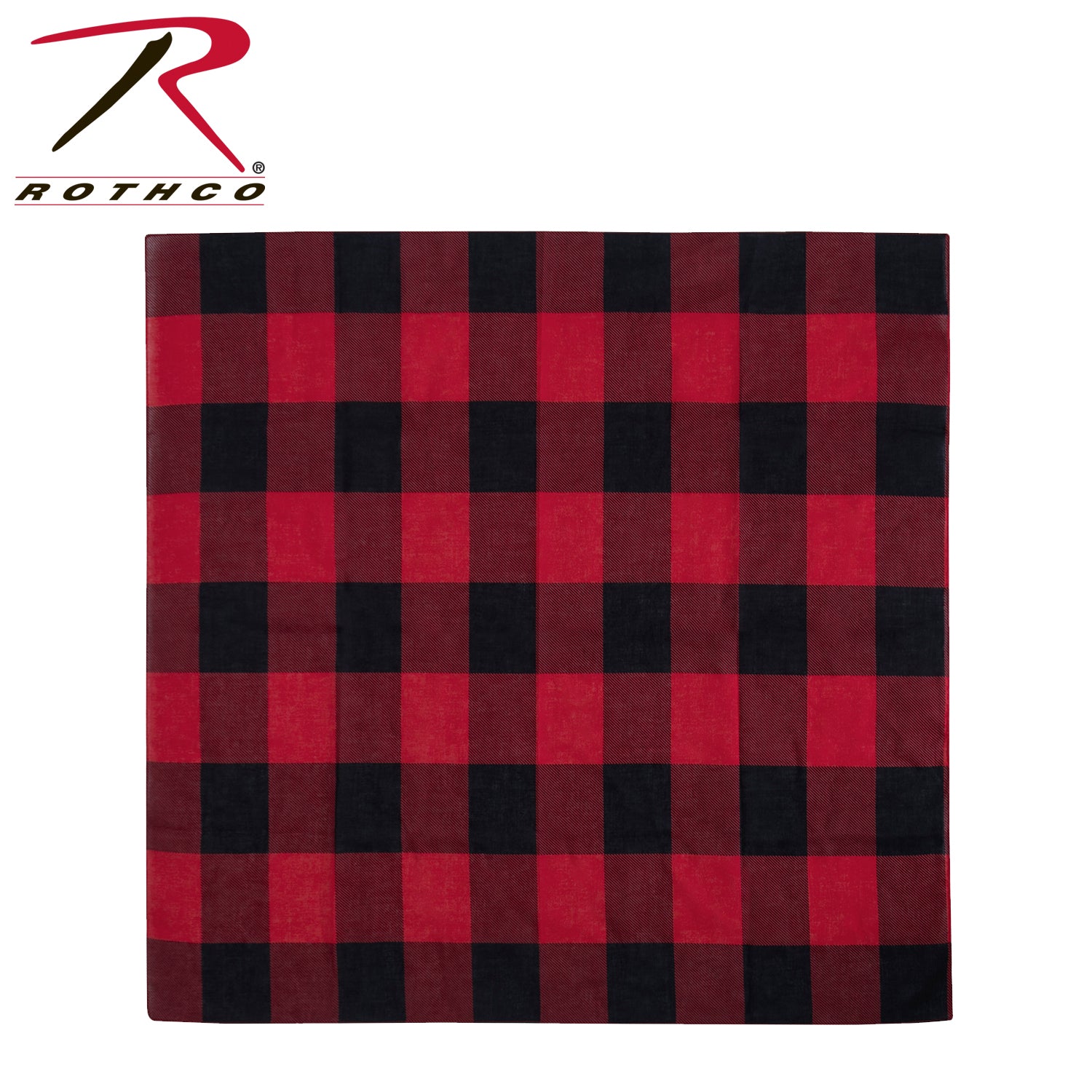 Rothco Red Plaid Bandana – 27" X 27" - Tactical Choice Plus