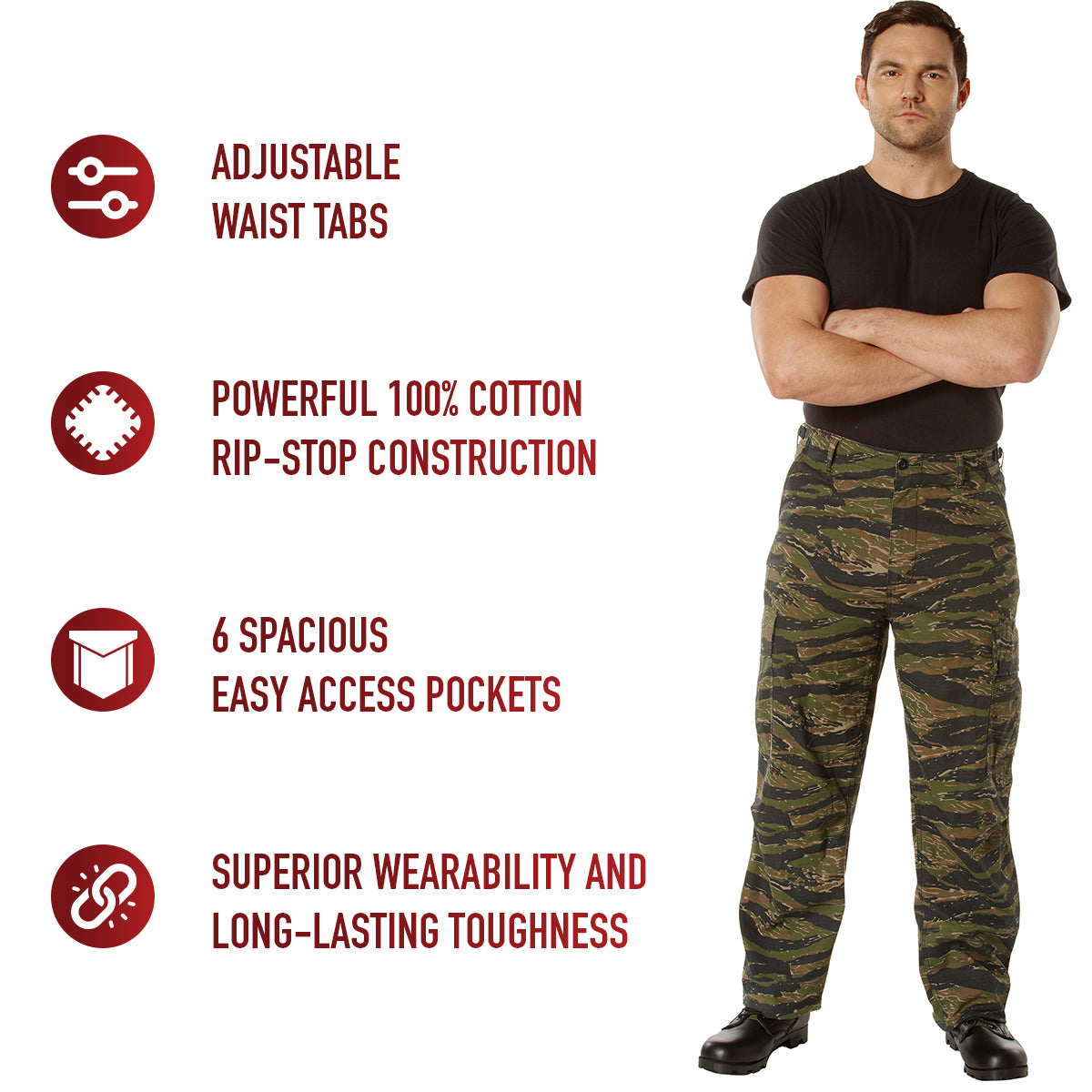 Vintage Vietnam Rip-Stop Fatigue Pants