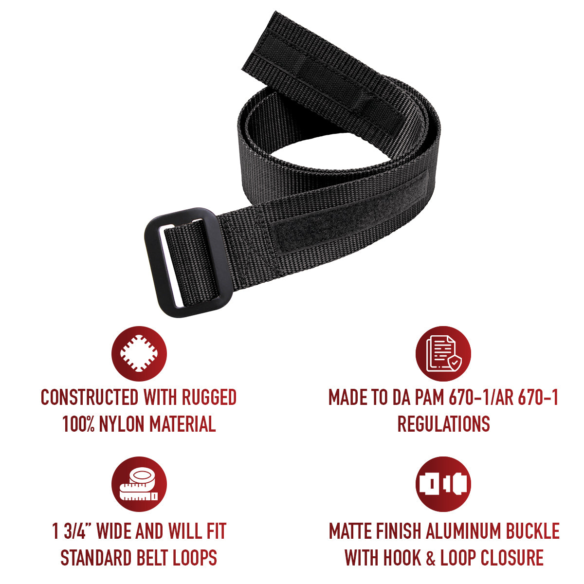 AR 670-1 Compliant Military Riggers Belt