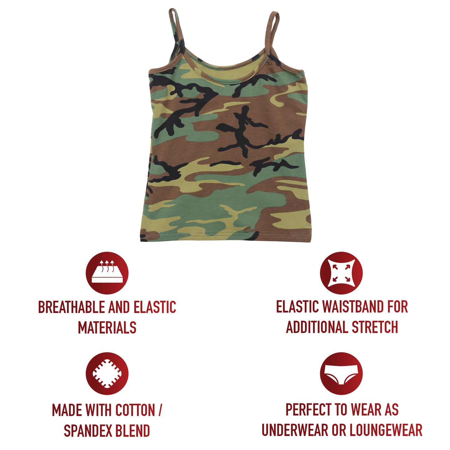 Woodland Camo "Booty Camp" Booty Shorts & Tank Top