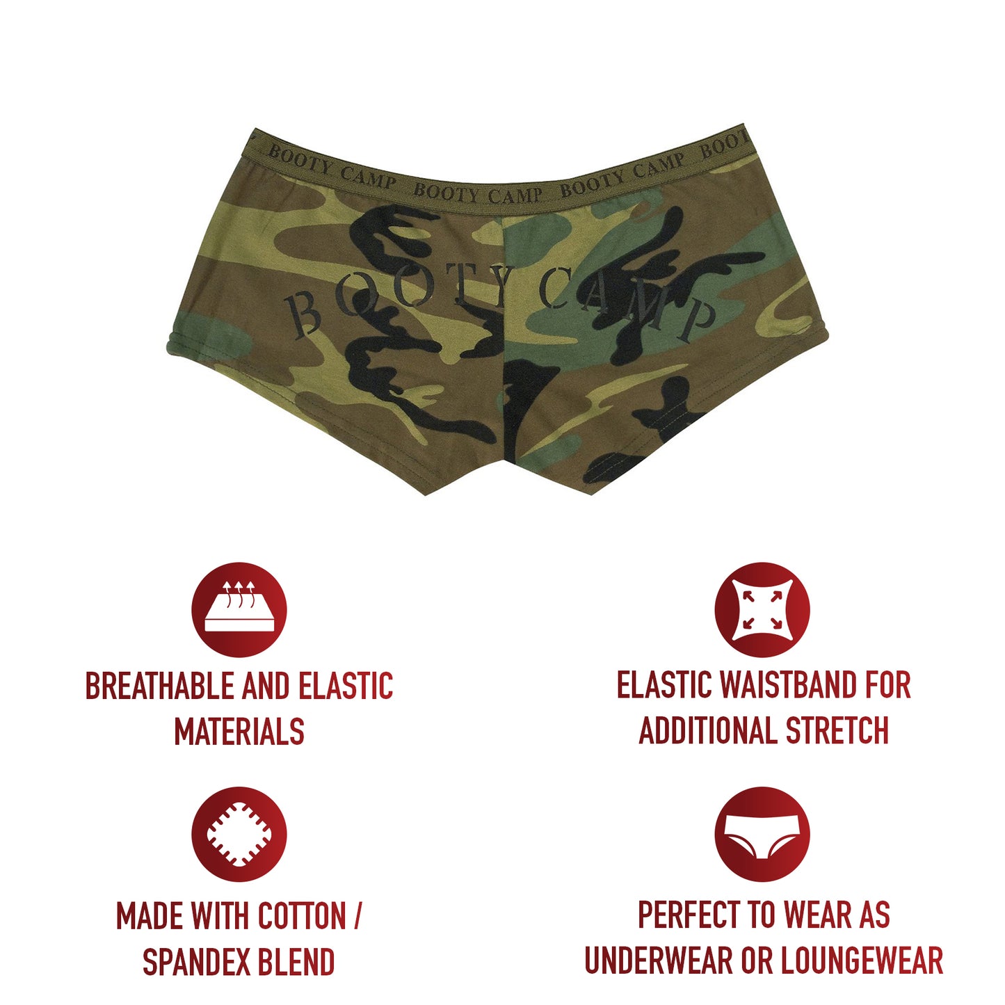 Woodland Camo "Booty Camp" Booty Shorts & Tank Top