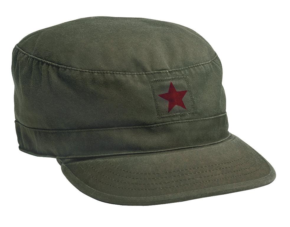 Vintage Fatigue Cap w/ Red Star - Tactical Choice Plus