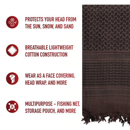 Lightweight Shemagh Tactical Desert Keffiyeh Scarf