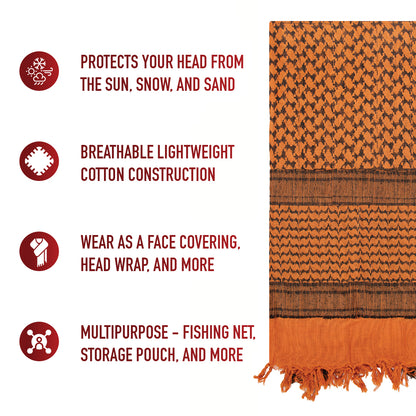 Lightweight Shemagh Tactical Desert Keffiyeh Scarf