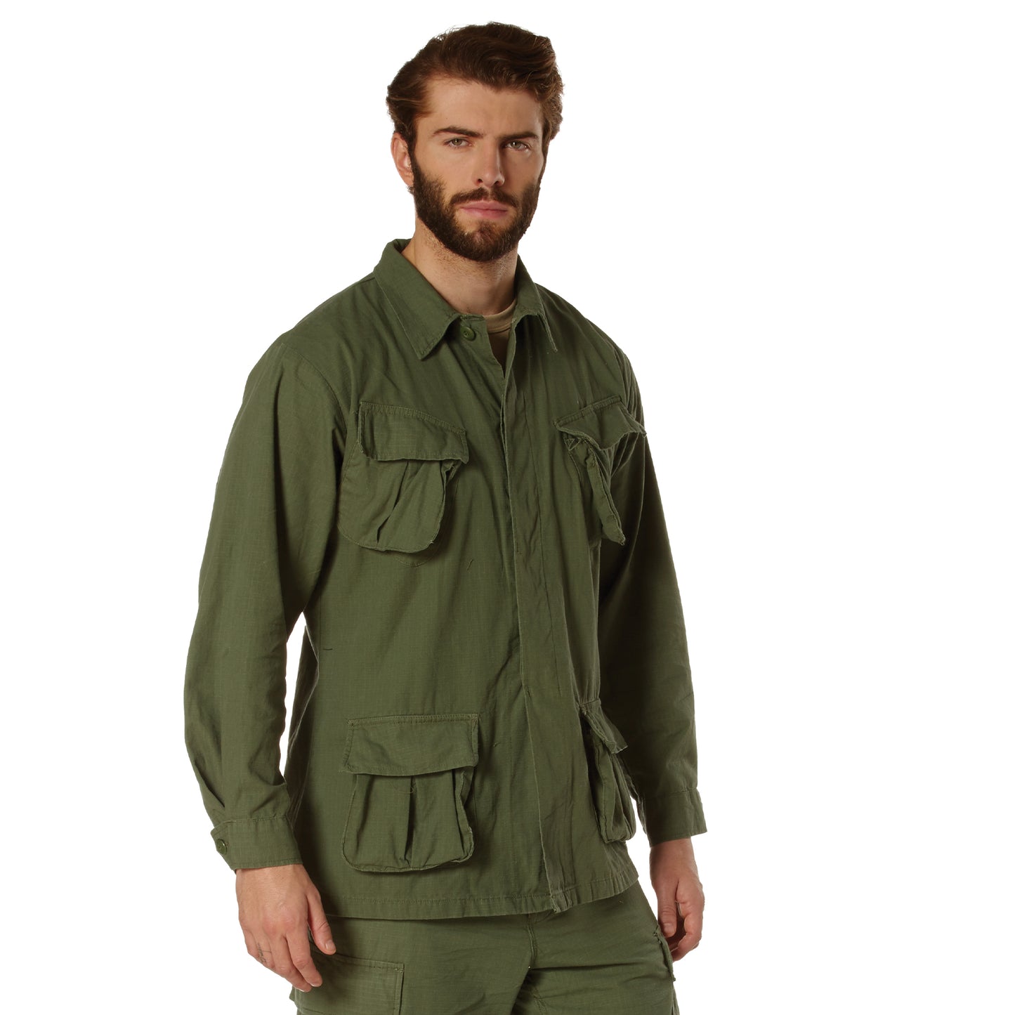 Vintage Vietnam Fatigue Rip-Stop Shirt
