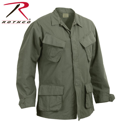Vintage Vietnam Fatigue Rip-Stop Shirt