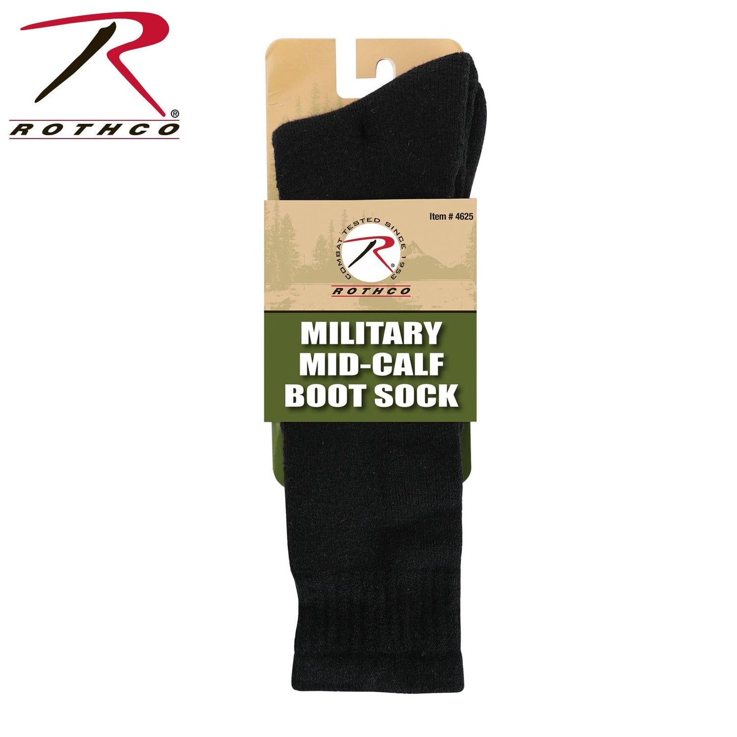 Rothco Mid-Calf Boot Sock - Tactical Choice Plus