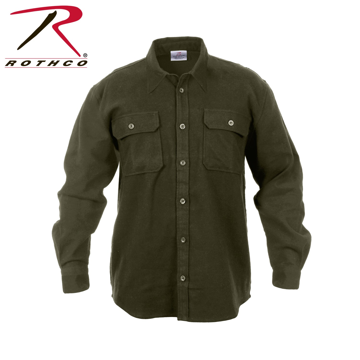 Rothco Heavy Weight Solid Flannel Shirt - Tactical Choice Plus