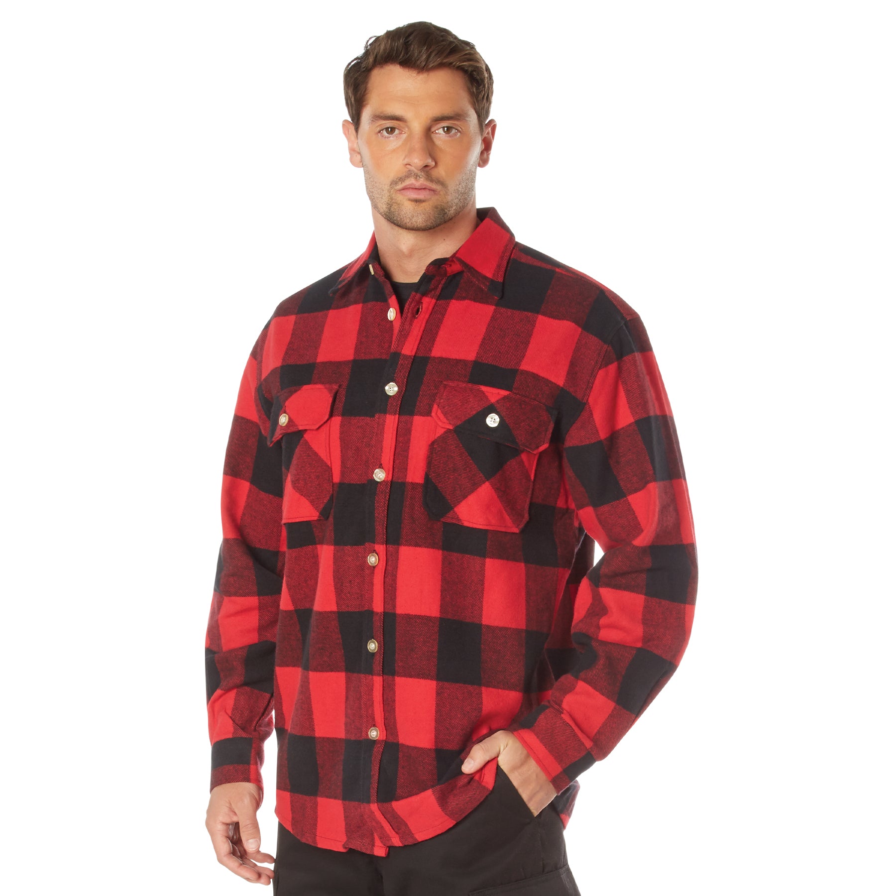 Rothco Extra Heavyweight Buffalo Plaid Flannel Shirt - Tactical Choice Plus