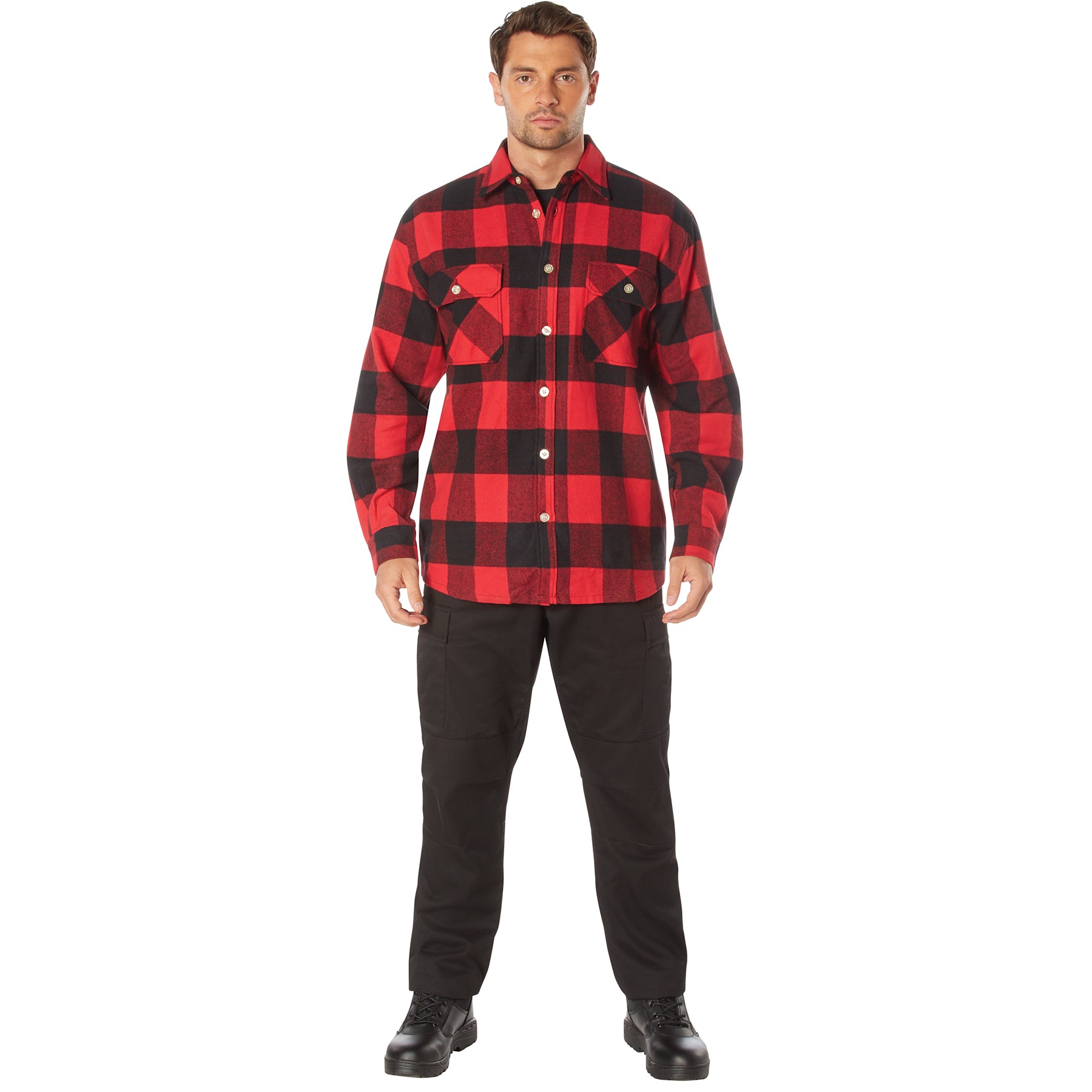 Rothco Extra Heavyweight Buffalo Plaid Flannel Shirt - Tactical Choice Plus