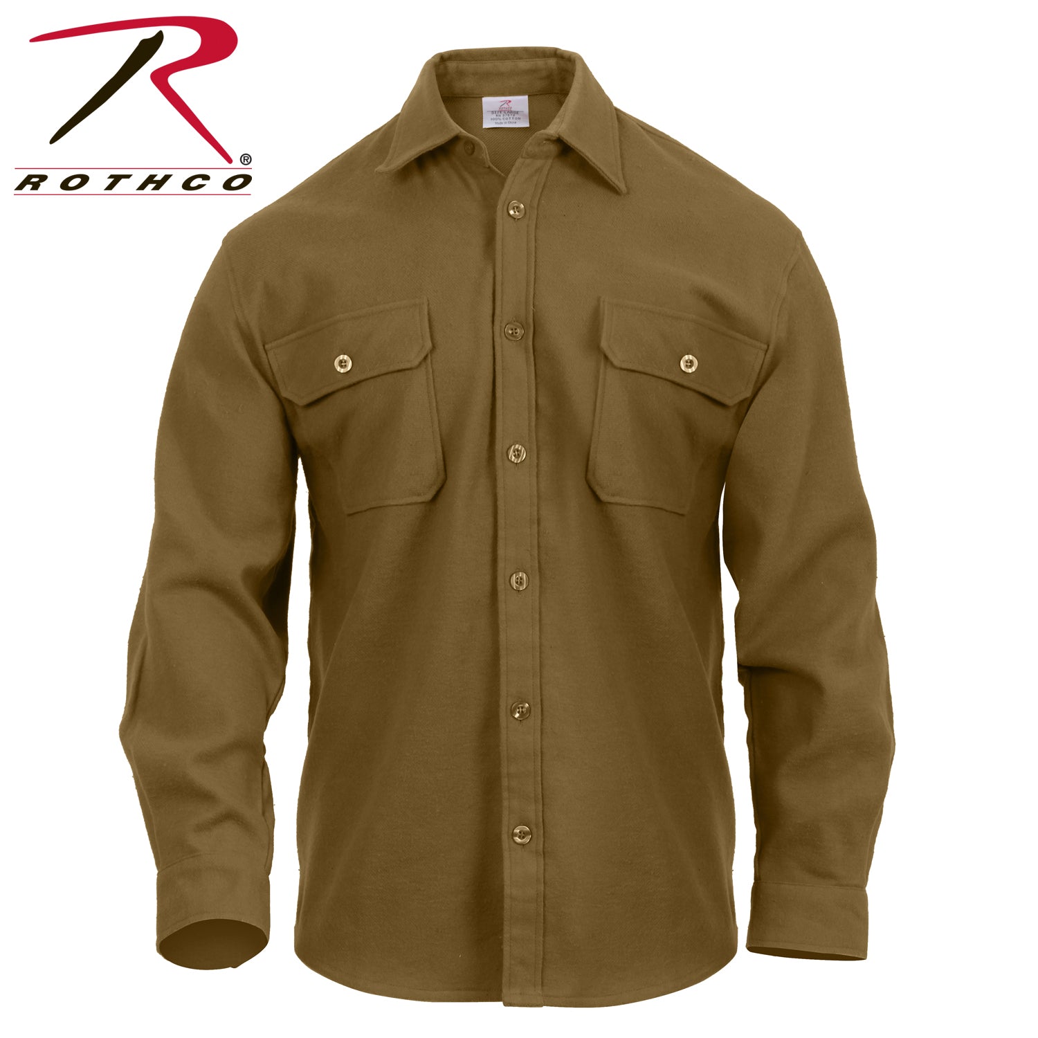 Rothco Heavy Weight Solid Flannel Shirt - Tactical Choice Plus