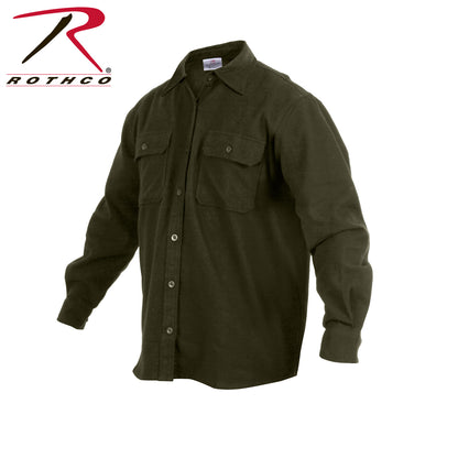 Rothco Heavy Weight Solid Flannel Shirt