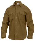 Rothco Heavy Weight Solid Flannel Shirt - Tactical Choice Plus