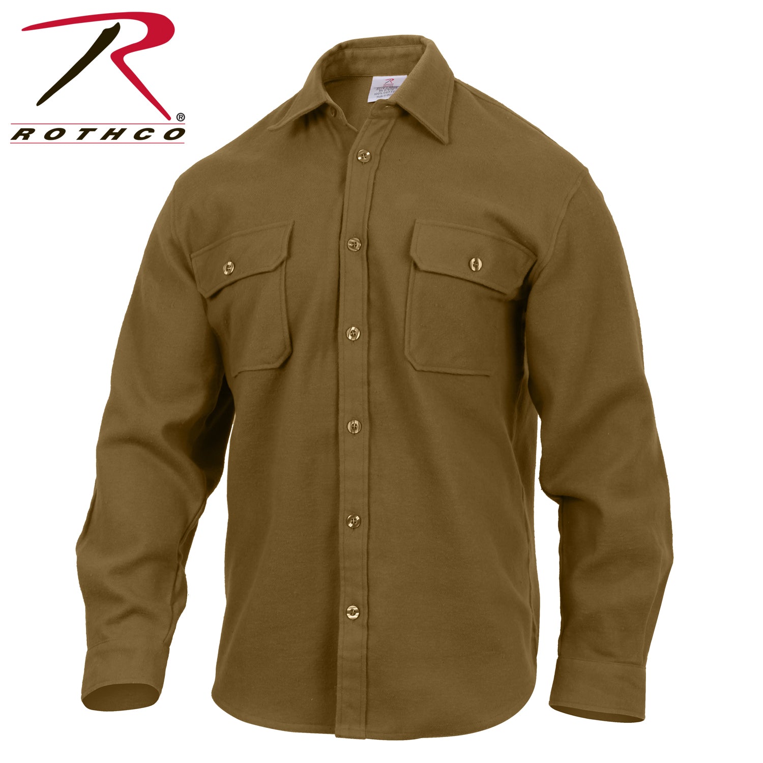 Rothco Heavy Weight Solid Flannel Shirt - Tactical Choice Plus