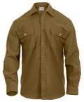 Rothco Heavy Weight Solid Flannel Shirt - Tactical Choice Plus