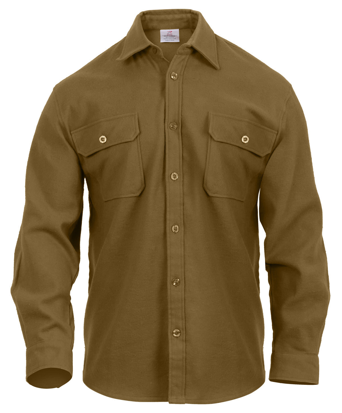 Rothco Heavy Weight Solid Flannel Shirt - Tactical Choice Plus