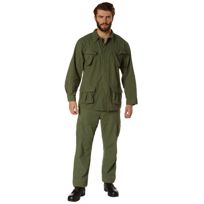 Vintage Vietnam Fatigue Rip-Stop Shirt