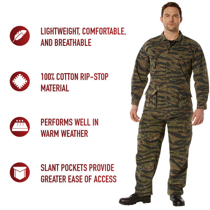 Vintage Vietnam Fatigue Rip-Stop Shirt