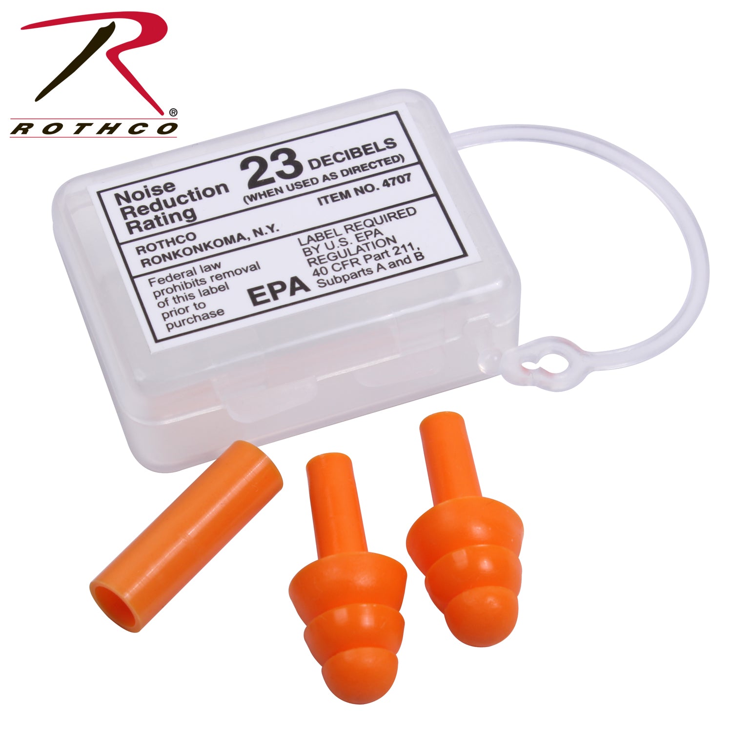 Rothco GI Type Silicon Earplugs - Tactical Choice Plus