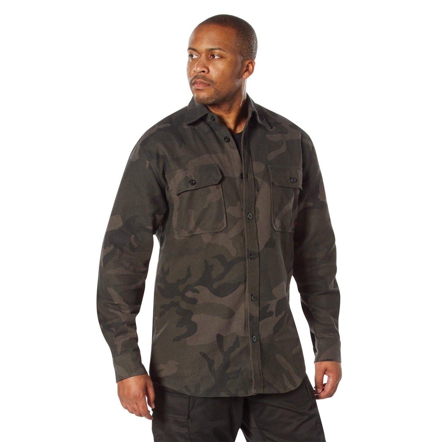 Midnight Camo Flannel Shirt - Tactical Choice Plus