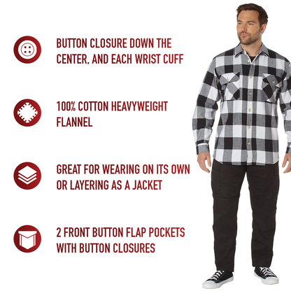 Extra Heavyweight Buffalo Plaid Flannel Shirt