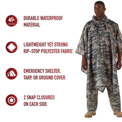 GI Type Rip-Stop Poncho
