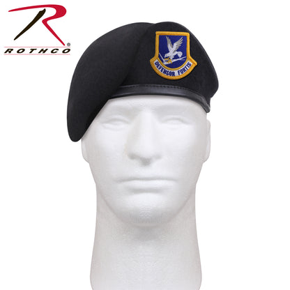 Inspection Ready Beret With USAF Flash - Midnight Navy Blue