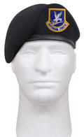 Inspection Ready Beret With USAF Flash - Midnight Navy Blue - Tactical Choice Plus