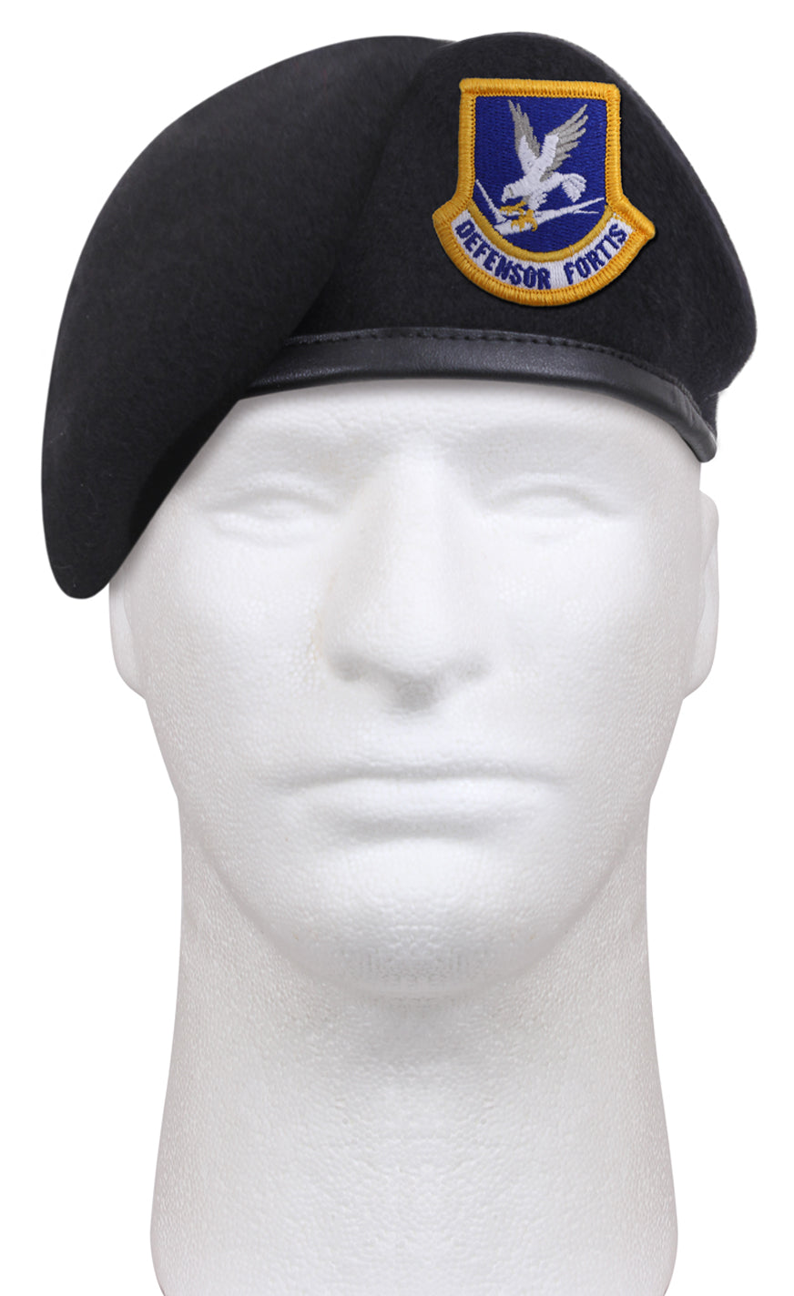 Inspection Ready Beret With USAF Flash - Midnight Navy Blue