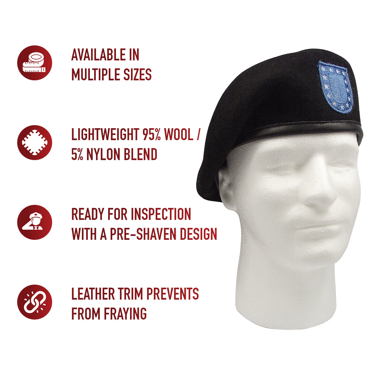 Inspection Ready Beret With Flash
