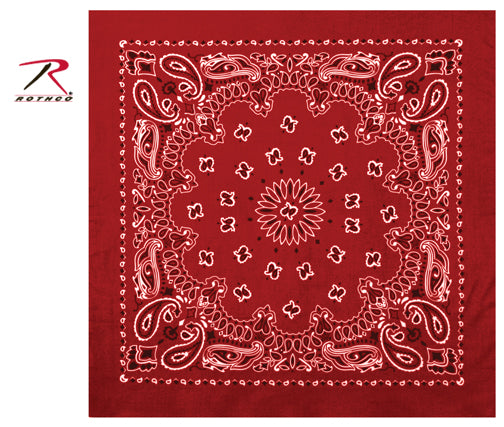 Rothco Trainmen Paisley Bandana - 22" X 22" - Tactical Choice Plus