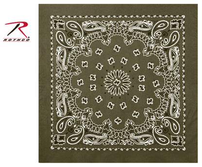 Trainmen Paisley Bandana - 22" X 22"